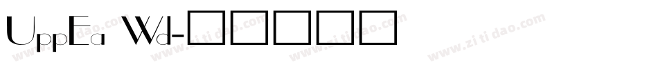 UppEa Wd字体转换